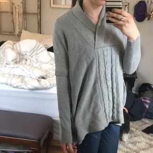 100% cotton poncho sweater